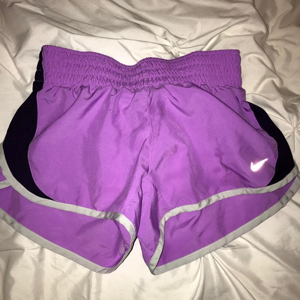 Purple Nike shorts